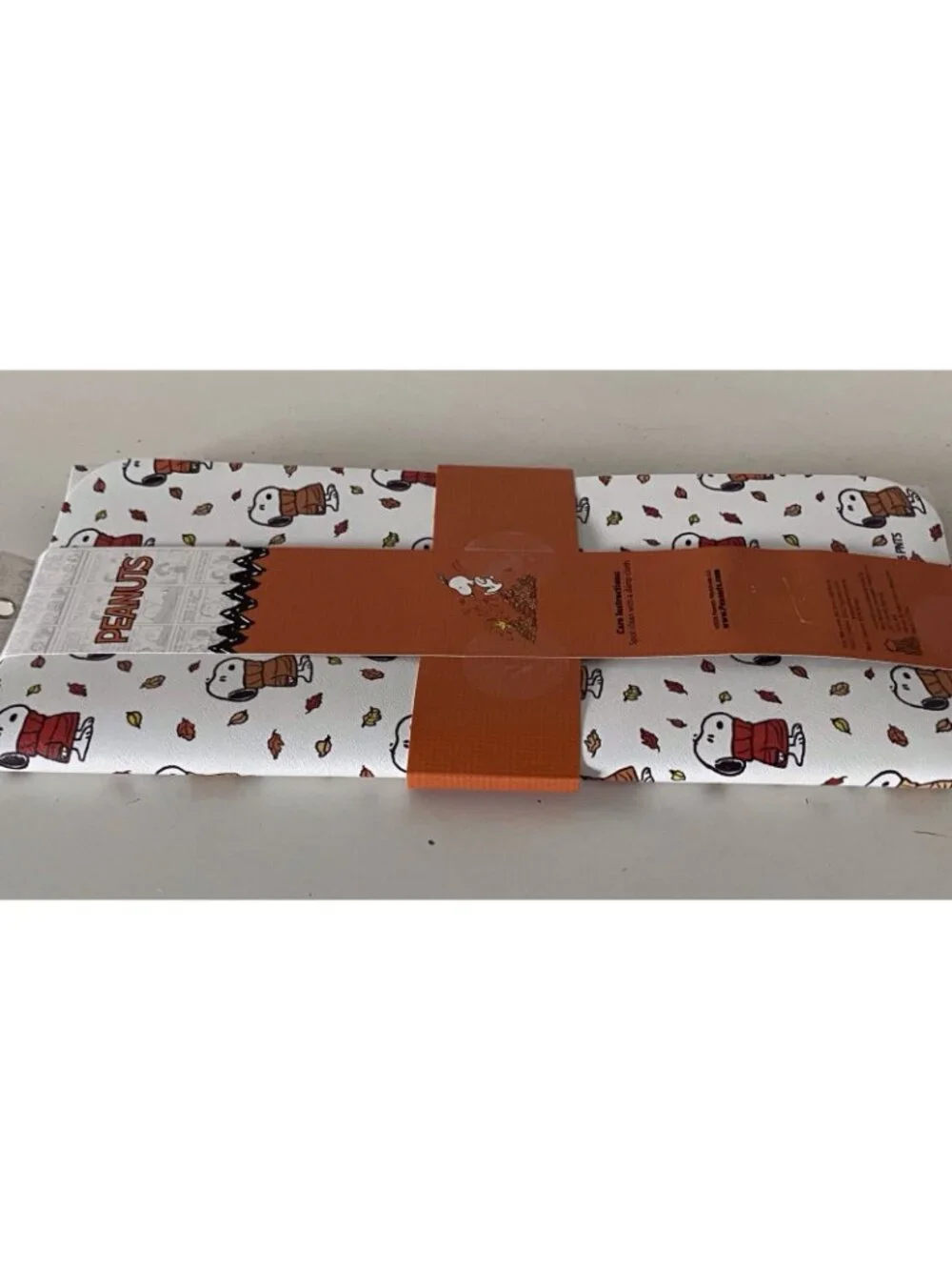 Peanuts Snoopy In Chunky Sweater QUICK DRYING RUBBER Kitchen Mat 18 X 24” NEW